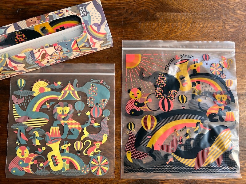 【残像日録】キャンドゥで見つけた寺田順三氏風イラストが可愛いストックバッグ